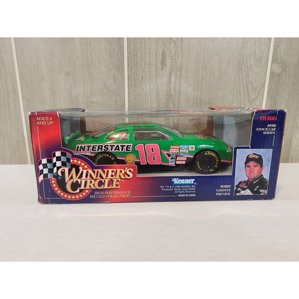 Kenner Winners Circle Bobby Labonte 18 NASCAR 1/24 1998 Pontiac Grn Diecast Car